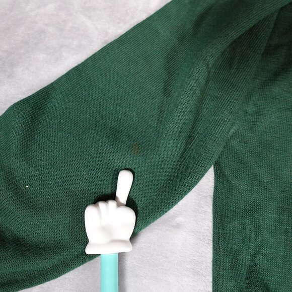 Vintage Siena College V Neck Sweater Mens L Slim Short Fit H Wolf & Sons USA 70s - Picture 6 of 10